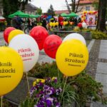 Balony z napisem Piknik Strażacki