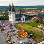 Kościół JPII w Krzeszowicach, zdjęcie z drona.