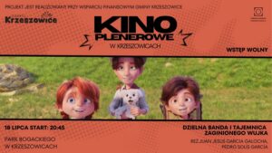 plakat informujący o seansie filmowym