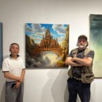Chiński malarz Zhang Wei i Marcin Kołpanowicz